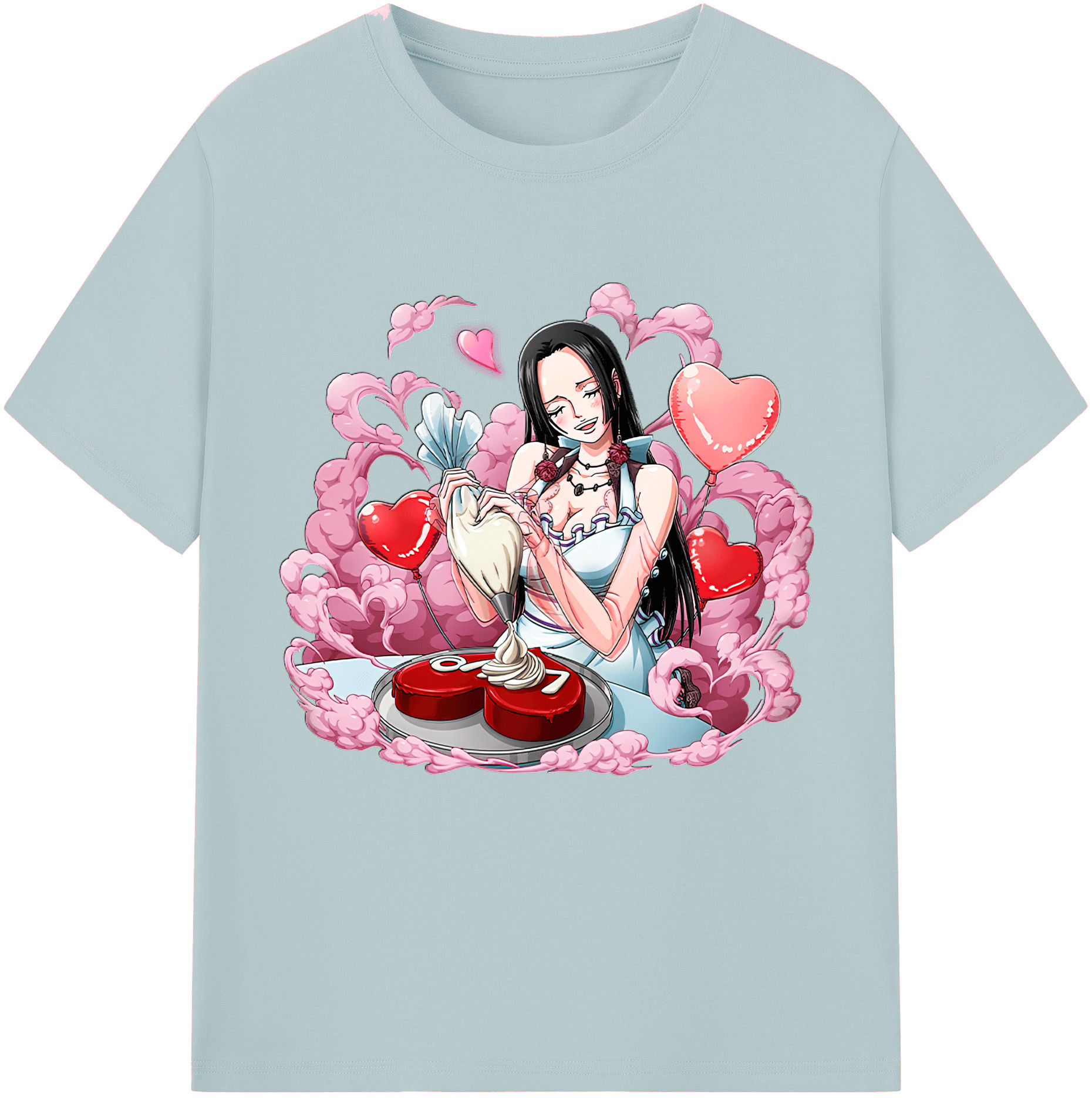 ワンピース ボア・ハンコック ONE PIECE Boa·Hancock 綿100％半袖Tシャツ（フロントプリント）